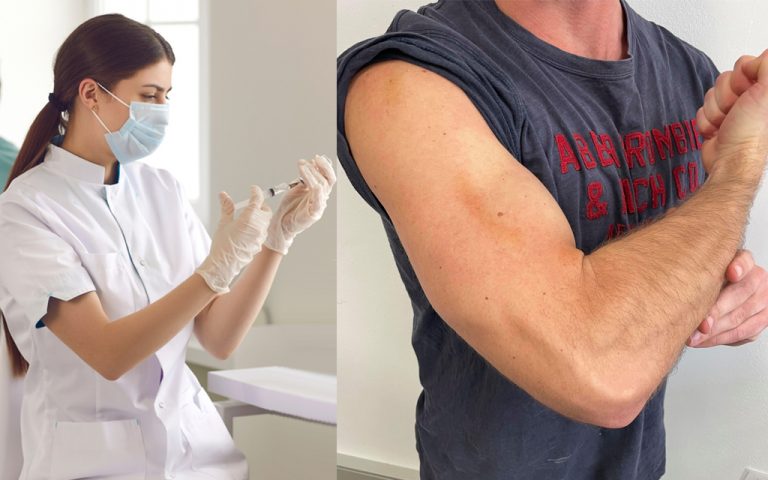 Nurse Gently Explains That The Rock Hard Bicep Is Impressive But Not Necessary For This Jab