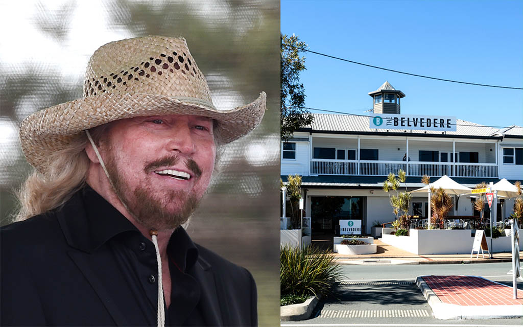 Dolphin's Number One Ticket Holder Barry Gibb Arrives In Redcliffe