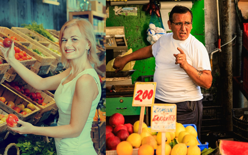 Mum Avoids Price-Gouging And Keeps Updated On Latest UN Conspiracies By Shopping At Local Fruiterer